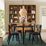 Стол IKEA LISABO, 105х105, черный шпон ясеня - фото 2