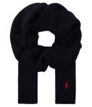 Шарф мужской Polo Ralph Lauren из шерсти черный - фото