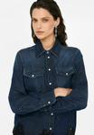 Блуза LIU JO Button-down blouse, Blue Denim - фото 4