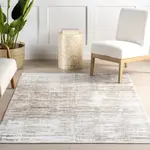 Ковер Cambria Geometric Area Rug nuLOOM, 76x366 см, светло-бежевый - фото 9