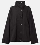 Куртка из хлопковой смеси Toteme, черный - фото