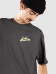Футболка Vans Brush Script Loose T-Shirt, asphalt/shadow lime - фото 4