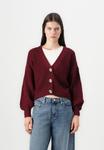 Кардиган JDY JDYJUSTY SHORT CARDIGAN, Cabernet/Dark Red - фото