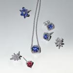 Серьги Sparkling Square Blue Halo Stud Pandora, стерлинговое серебро - фото 4