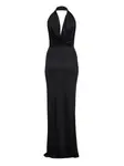 Платье макси с вырезом халтер Dsquared2, черный - фото 2