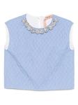 Стеганый топ Nº21, синий - фото