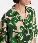 Рубашка с принтом Dries Van Noten, зеленый - фото 4