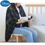 Disney Плед-накидка 80х140 см с пуговицей, зеленый клетчатый - фото