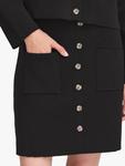 Мини-юбка с пуговицами Ketty ICHI, Black - фото 4