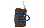 LOUIS VUITTON Мини-кипол из холста с кожаным брелоком, Blue - фото 2