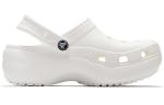 Сандалии classic clog clouds retro beach shoe white Crocs, белый - фото 3