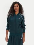 Свитшот regular fit SST adicolor Satin JZ6732 Adidas, зеленый - фото