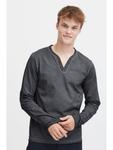 Рубашка с длинным рукавом !SOLID, серый - фото