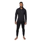 Термобелье Hot Chillys Clima-Tek Zip-T (мужское), Black - фото 2