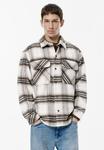 Куртка PULL&BEAR CHECK, White - фото 2