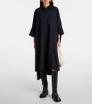 Платье-рубашка из хлопкового поплина Dania Joseph, темно-синий - фото 2