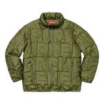 Куртка bonded logo puffy jacket 'olive green' Supreme, зеленый - фото