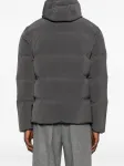 Стеганое пальто с капюшоном Herno, серый - фото 4