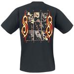 Футболка Slipknot Tour 2024 Glowing Faces, черный - фото 2