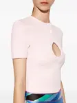 Футболка в рубчик PUCCI, розовый - фото 5