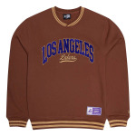 Свитшот NBA LOS ANGELES LAKERS LETCLAS CREWNECK New Era, цвет Braun - фото