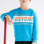 Детский свитшот Mizuno, синий - фото 5