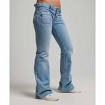 Джинсы Superdry Vintage Low Rise Slim Flare, синий - фото 3