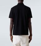 Хлопковая пике-поло с логотипом Moncler, черный - фото 4