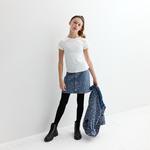 Джинсовая юбка с принтом гепарда, жаккардовая, на пуговицах, плиссированная Levi'S - фото 6