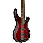 5-струнная электрическая бас-гитара Yamaha TRBX605FM Dark Red Burst - фото 2