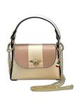 Наплечная сумка Florence Umhängetasche Leder beige, rosa ca. 19cm - фото