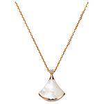BVLGARI Divas' Dream серия 18K Rose Gold колье Unisex White - фото 12