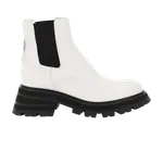 Ботинки Alexander McQueen Wmns Wander Chelsea Boot 'New Ivory Black', белый - фото