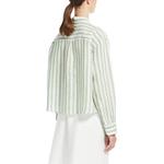 Рубашка Weekend Max Mara Striped Button Up Shirt WEEKEND MaxMara, зеленый - фото 4