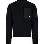 Вязаный свитер мужской Moose Knuckles, черный - фото