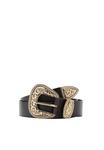 Ремень Mango ENGRAVED BUCKLE , Brown - фото