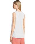 Топ Mod-o-doc Rib Inset Flowy Tank, белый - фото 3