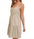 Kami платье-мини с пуговицами и ярусами в цвете S olive WISHLIST - фото 3