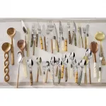 Набор столовых приборов Nasser El Corte Inglés, 24 предмета, золото - фото 13