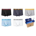 Мужские трусы бокс 5 штук Lee, серый - фото 4