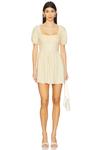 Мини-платье Dalia от Faithfull The Brand, butter - фото