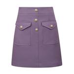 Юбка Deep Breath трапециевидной формы из саржи, темно-синий - фото 6