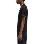 Поло с вышитым логотипом FRED PERRY, черный - фото 6