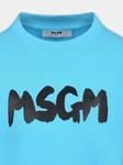 Детская толстовка с логотипом MSGM MSGM Kids, синий - фото 3