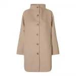 Пальто Selected Vinni, бежевый - фото 3