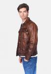 Куртка Freaky Nation Leather jacket, Saddle/Brown - фото 4