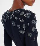 Расшитое платье Marmar Halim, Navy - фото 7