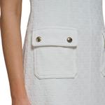 Женское мини-платье Tommy Hilfiger с жаккардовым карманом, Ivory - фото 4