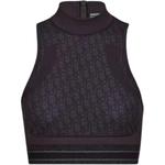 Топ без бретелей женский черный DIOR - фото