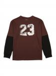 Jordan Лонгслив 'MVP 23' в цвете Chocolate - фото